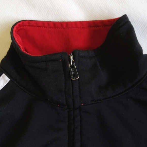 adidas black zip-up lightweight sporty track jacket 2T toddler boys - Picture 6 of 10